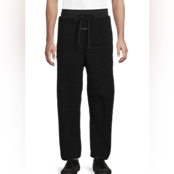 $330 FEAR OF GOD FOG Faux Shearling Drawstring Pants Size Large L Brand New